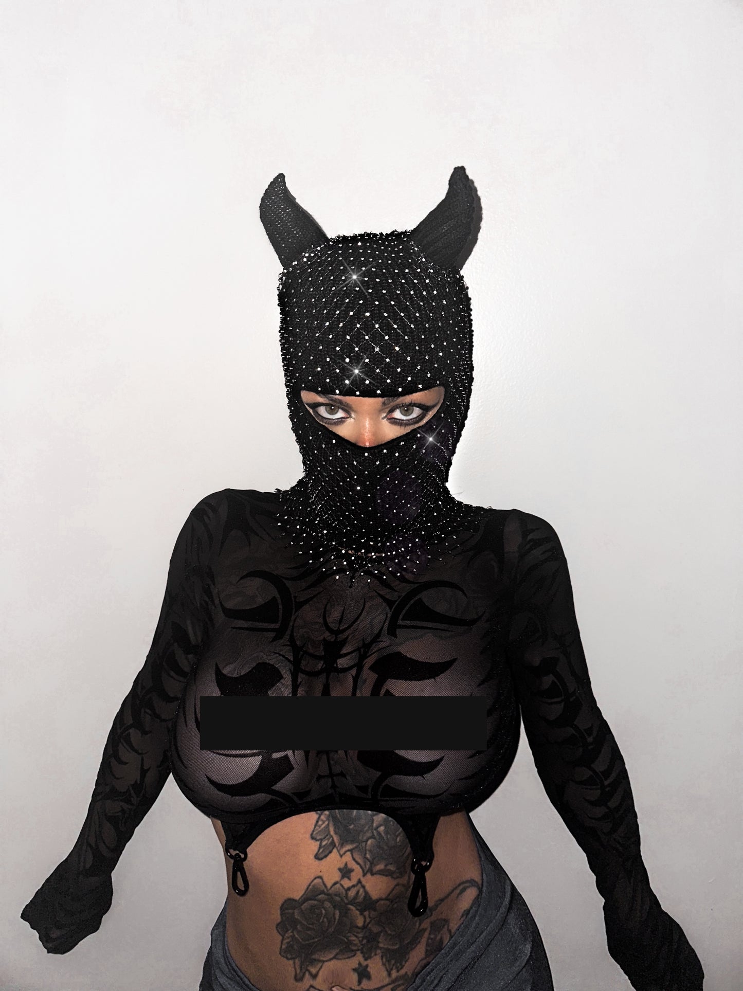 “Devil Wears Diamonds” Ski Mask