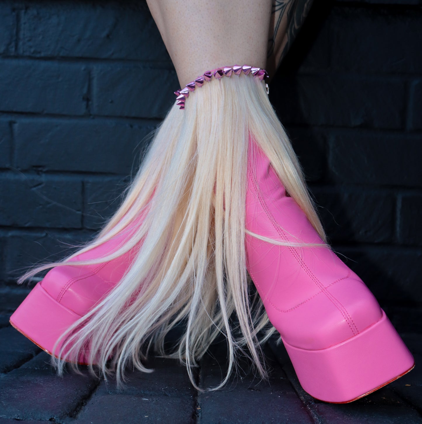 PINK PONIES Platform Boots