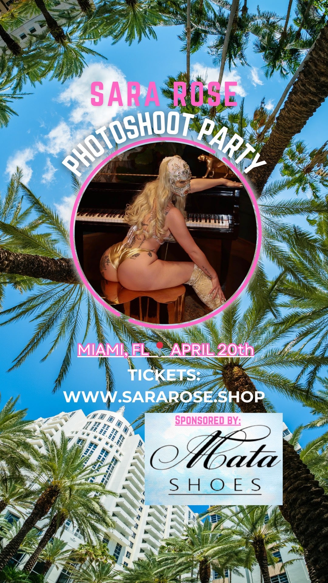 April 20th: 
Photoshoot Party- Model + Photo Package! 12:00 Noon-2:00PM